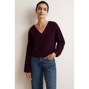 Madewell Deep Purple Crop Top
